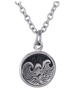 Waves Pewter Necklace