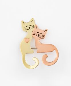 Cat Lovers Mixed Metal Pin