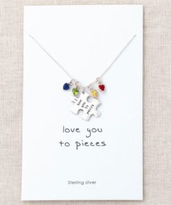 Love You To Pieces Sterling Necklace