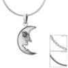 Crescent Moon Sterling Necklace