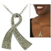 Pride Aglow Yellow Ribbon Necklace